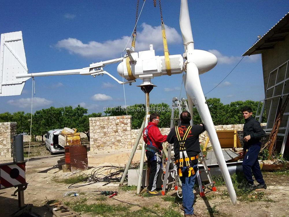 wind turbine 20kw with wind power on grid system AC380v 20KW DC240V off grid wind complete set