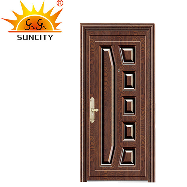 Anti-Theft Luxury Design High Quality Security Steel Door Exterior Villa Style Main Gate Front Security Reinforced Steel Door