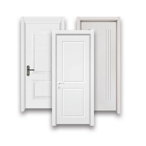 Modern White Turkey Bathroom Design Waterproof Soundproof Residential Door Interior WPC Door