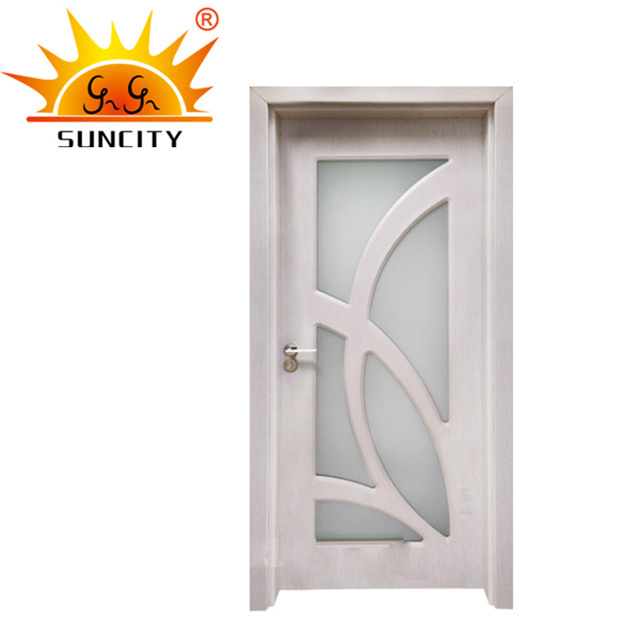 SC-P184 Hot selling used for sale glass commercial mdf pvc wood doors