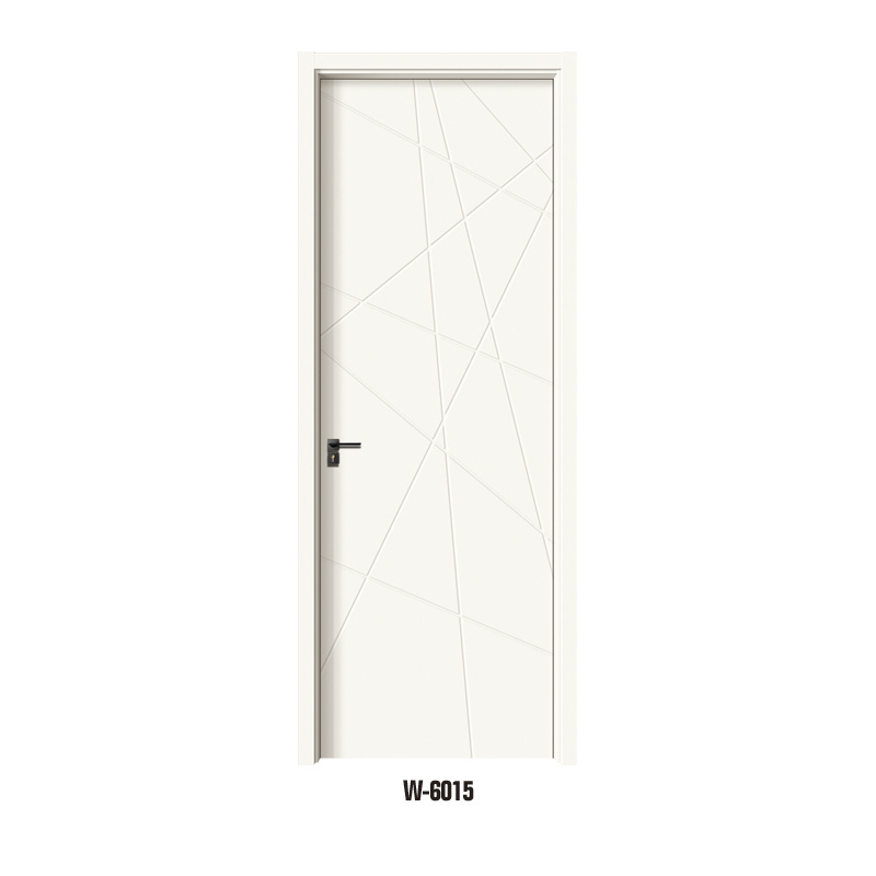 Factory Price Waterproof Pvc Film Wooden Metal Frame Glass wpc Interior Doors