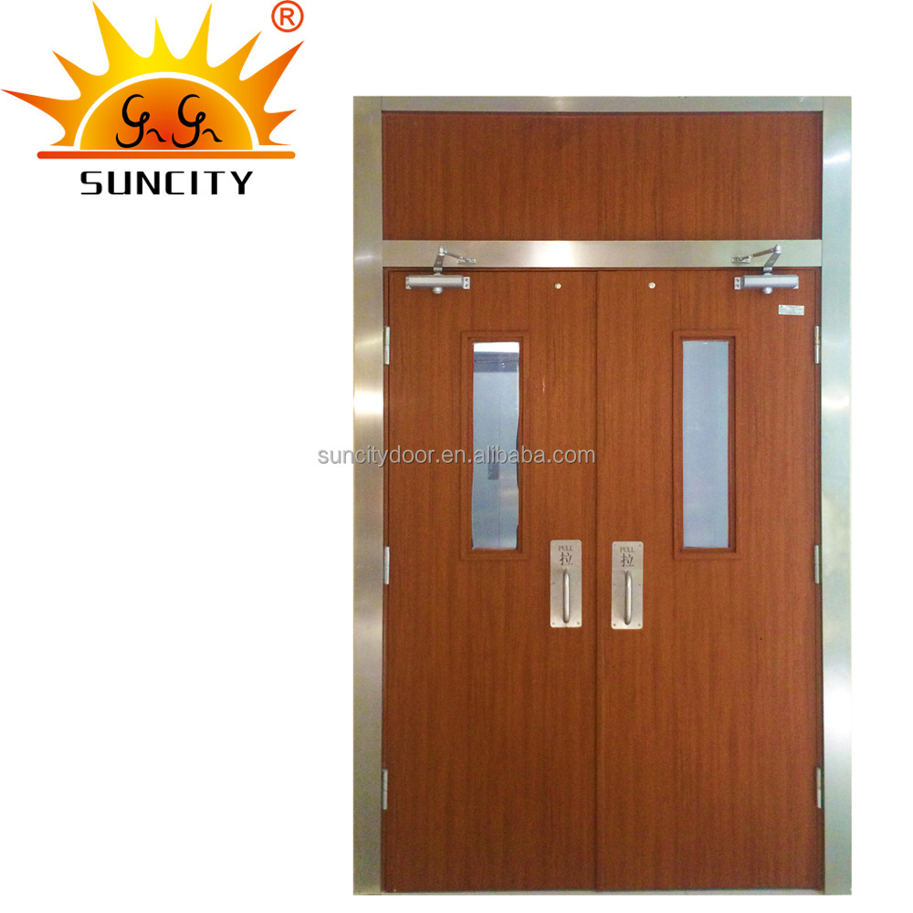 Fireproof fire rated pocket sliding doors specification