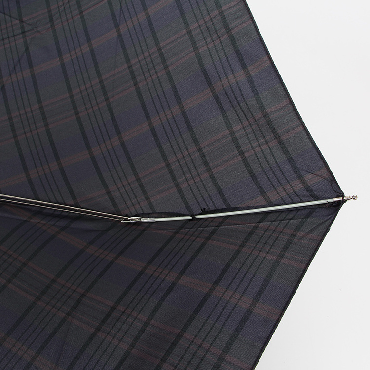 Customised Mini Pocket Compact Five-folding Korean Plaid Umbrella