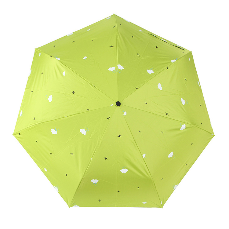 Promotion Uv Protect Custom Print 23inch 3 Folding Umbrella With Logo