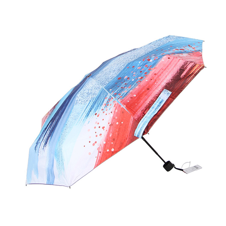 Novelty 8 Rib Mini Portable Windproof Anti-uv Rain 5 Fold Umbrella