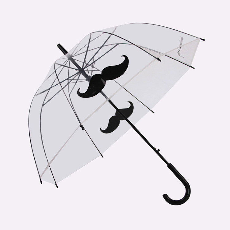 Transparent Material I Love You Paris Clear Birdcage Poe Umbrella