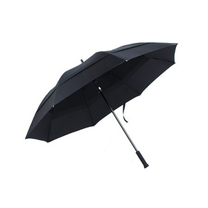 Double Layer High Quality Personalize Golf Umbrella Straight Handle