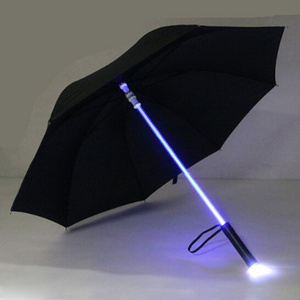 23inch Adult Black Pole Blue Red Uv Advertising Led Umbrella