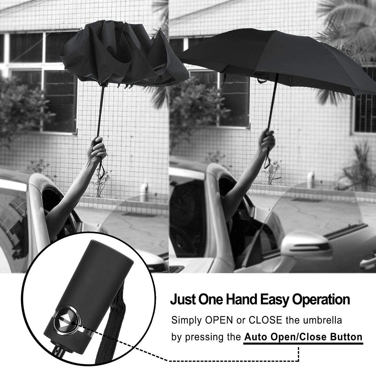 High Quality WindProof Rain Travel 3 Folding  Uv custom umbrella with logo printing automatic umbrella foldable