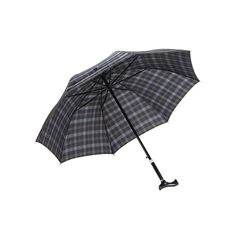 48 inchTaiwan fabric auto walking stick rain umbrella for the elder and disable