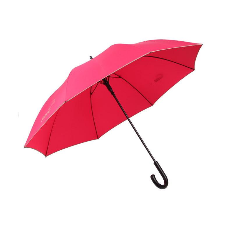 Maroon wine color full fiberglass wind resistant auto straight ads umbrella with logo