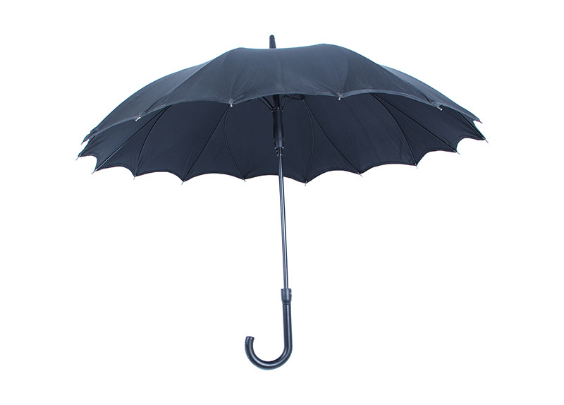 Strong durable innovative Automatic one piece canopy black panoramic umbrella