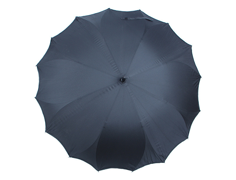 Strong durable innovative Automatic one piece canopy black panoramic umbrella