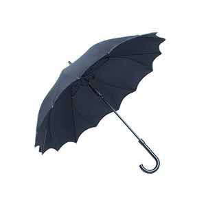 Strong durable innovative Automatic one piece canopy black panoramic umbrella