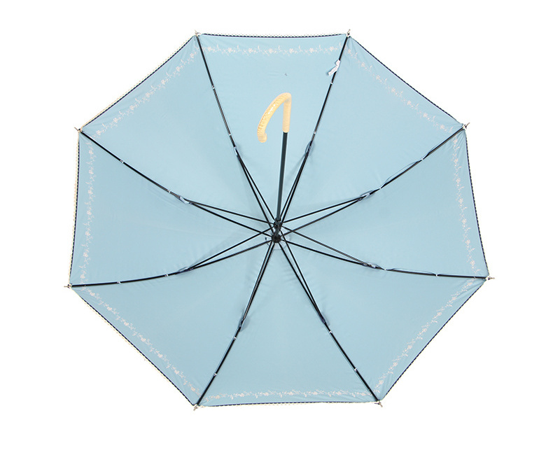 Famous Brand Umbrella factory provide Japanese style straight ladies lace parasol