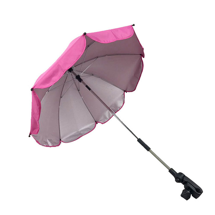 Uv Protection Baby Stroller Parasol Clip Umbrella, Clip On Umbrella Shade