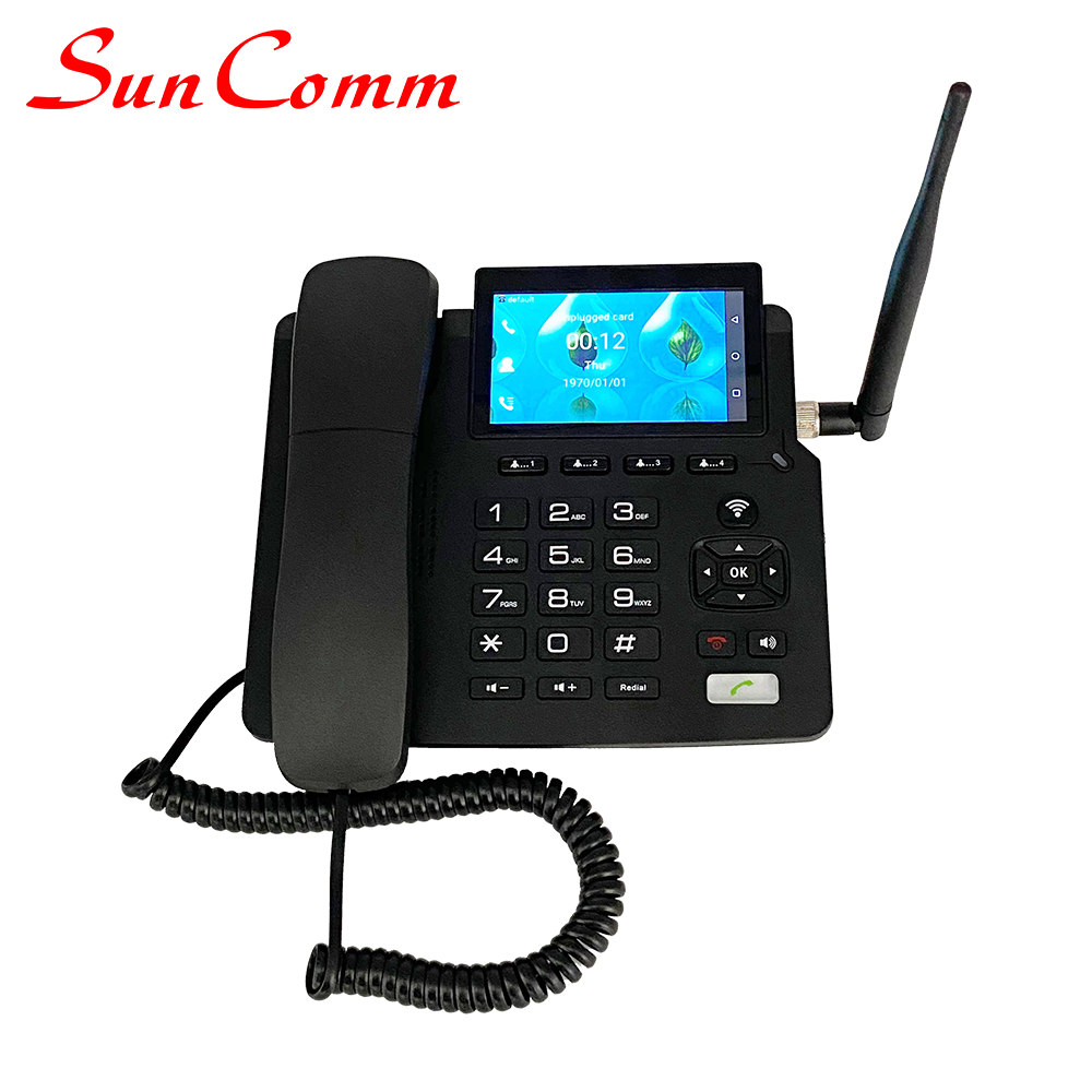 SunComm SC-9030-4GT touch screen 4G VoLTE android Desk Phone with WiFi hotspot