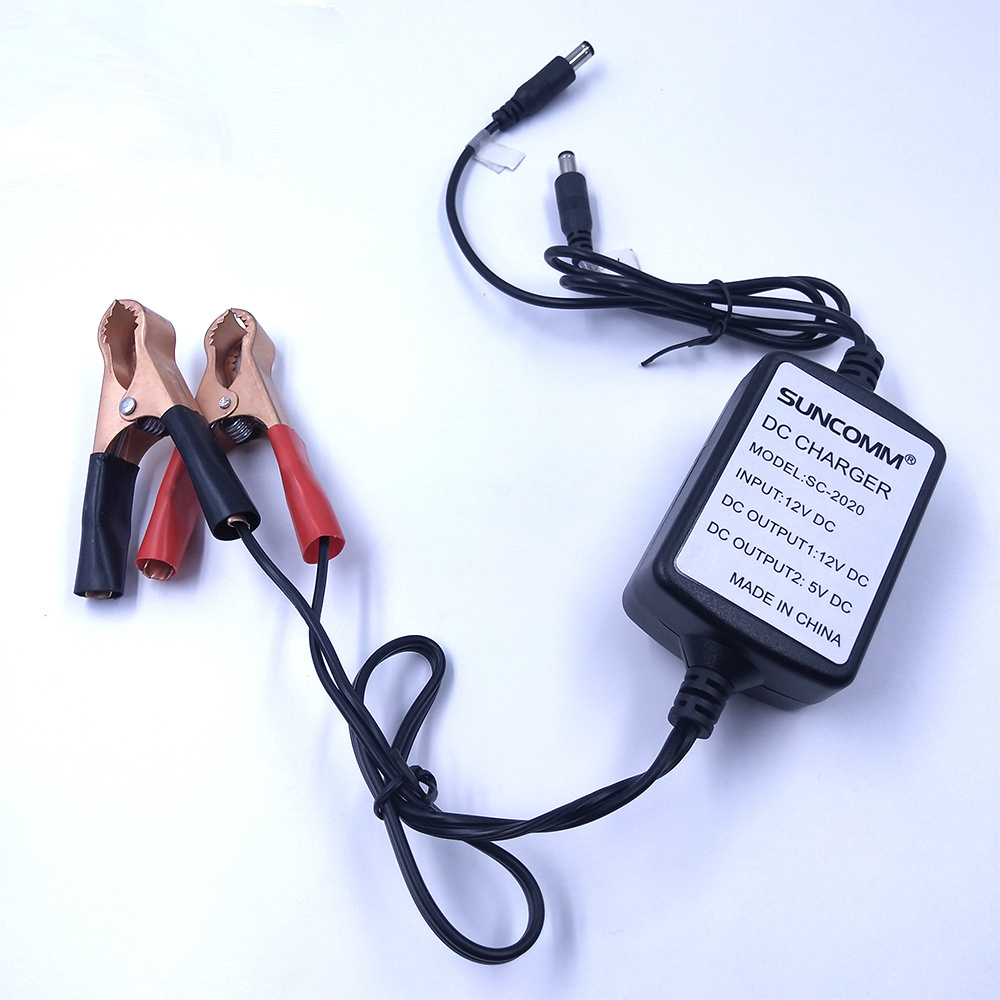 New BC-125 Portable 12v Battery Charger Alligator DC 5521 USB Output Multifunction Chargers