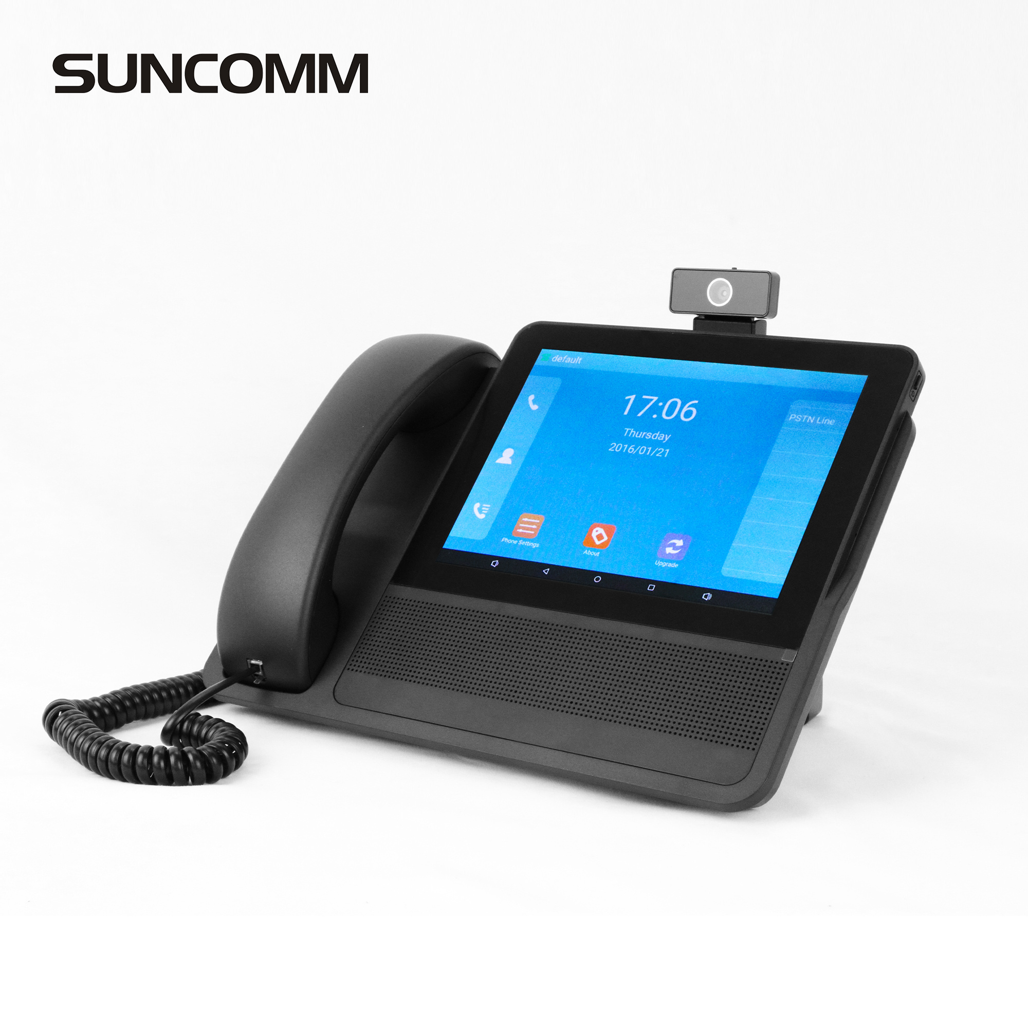 Smart business voip IP phone wireless Video Desktop android SUNCOMM SC09 8inch office hospital elder Blind wifi SIP telephone