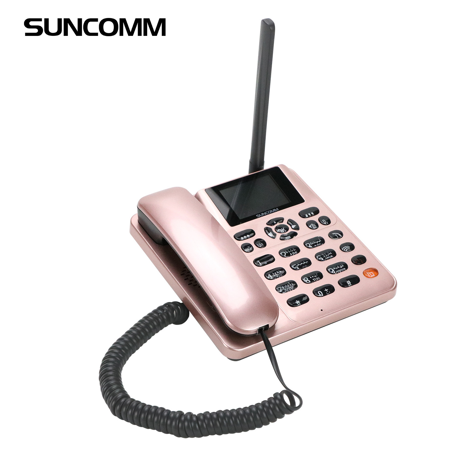 4G VOLTE Android Cordless Telephone SUNCOMM LTE 818 WIFI Hotspot Office Home Wireless Desktop Phone