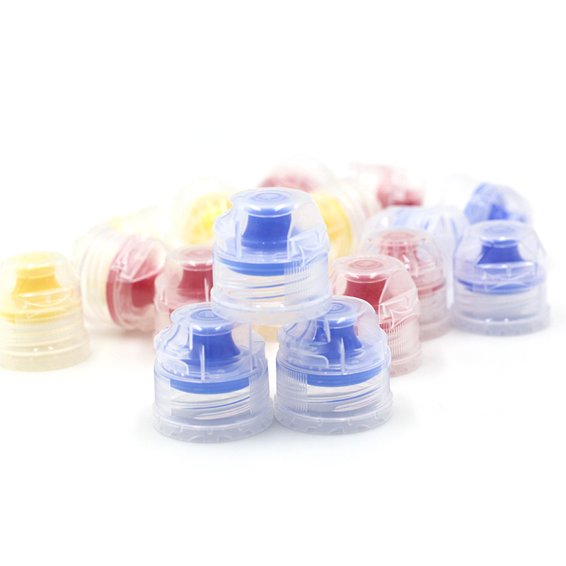 28mm 38mm  sports water bottle caps plastic flip top cap