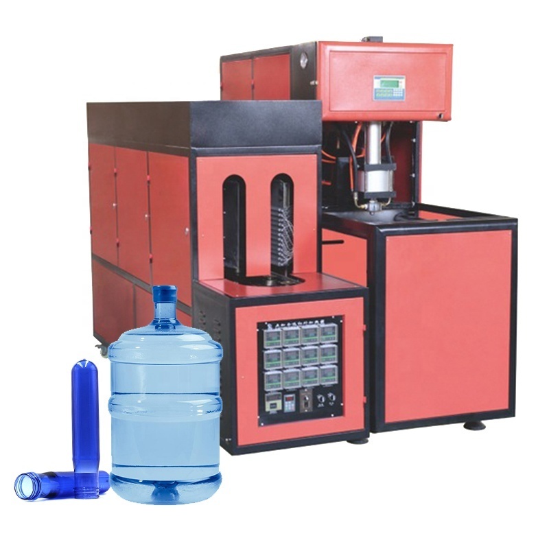 Semi Automatic 5gallon 20L plastic mineral water bottle pet blow molding machine