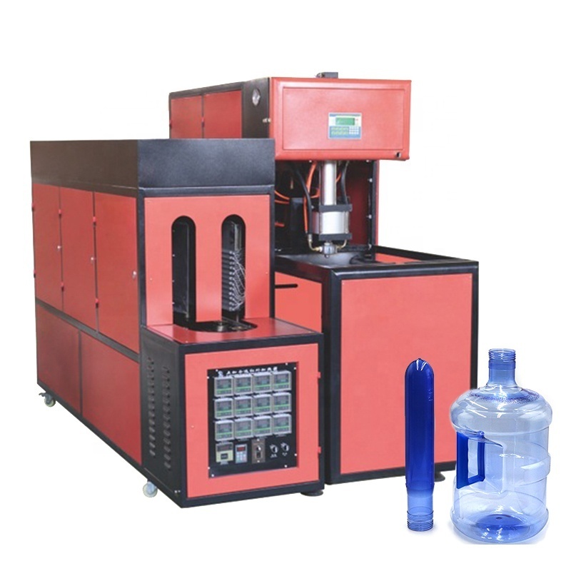 Semi Automatic 5gallon 20L plastic mineral water bottle pet blow molding machine