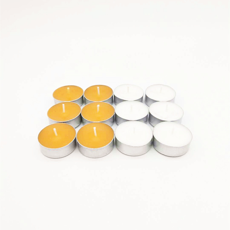 Hot sell wholesale mini white beeswax tealight wax candle