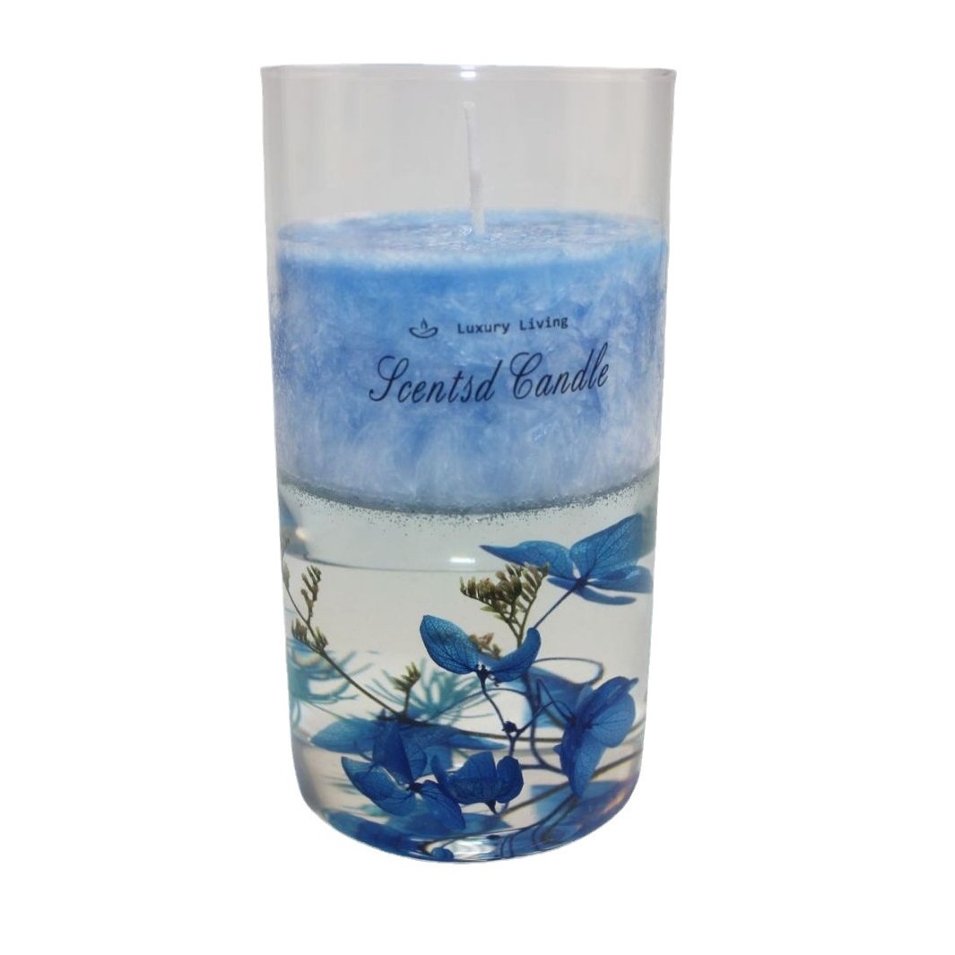 Luxury Flower Scented Jelly Gel Novelty Candles Flowers Wholesale