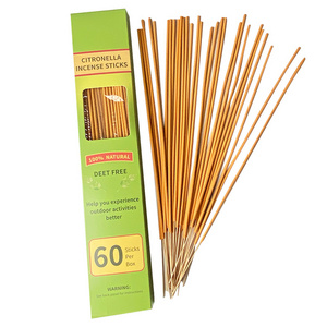 Natural Anti Mosquito Incense Stick Mosquito Outdoor Effective Repellent Citronella Herbal Mosquito Incense Stick