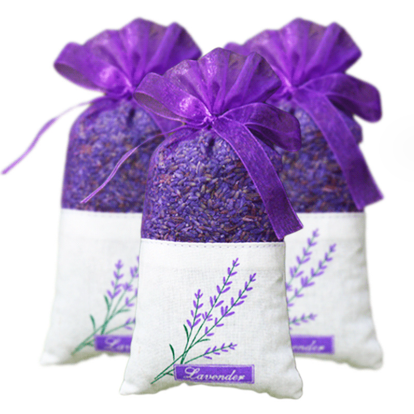 Natural Lavender Sachet Dried Lavender Flowers Fragrance Bags Wardrobe Scented Sachet Bags