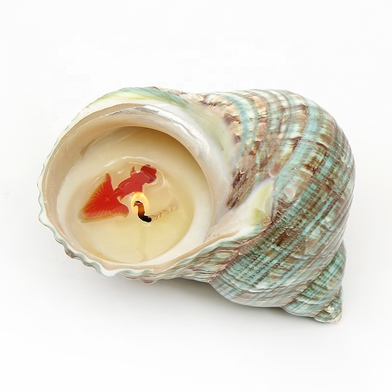 Aromatherapy Essential Oil Candle Smokeless Soy Wax Creative Shell Gift Decorative Candle