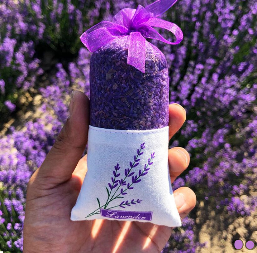 Natural Lavender Sachet Dried Lavender Flowers Fragrance Bags Wardrobe Scented Sachet Bags