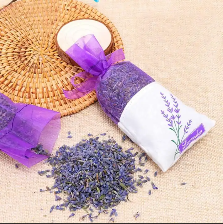 Natural Lavender Sachet Dried Lavender Flowers Fragrance Bags Wardrobe Scented Sachet Bags