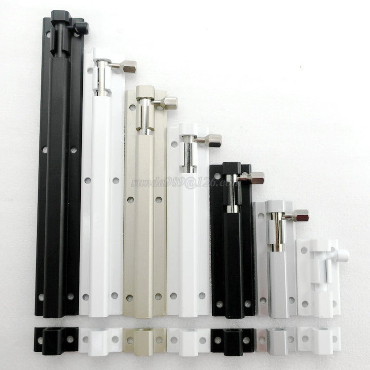 Factory Direct Low Price Aluminum Barrel Tower Door Bolt with Different Length