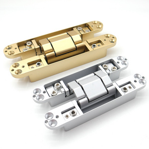 Popular Hotel Wooden Door Heavy Duty Adjustable Conceal Door Hinges Invisible Hidden 3D Adjustable Concealed Hinge