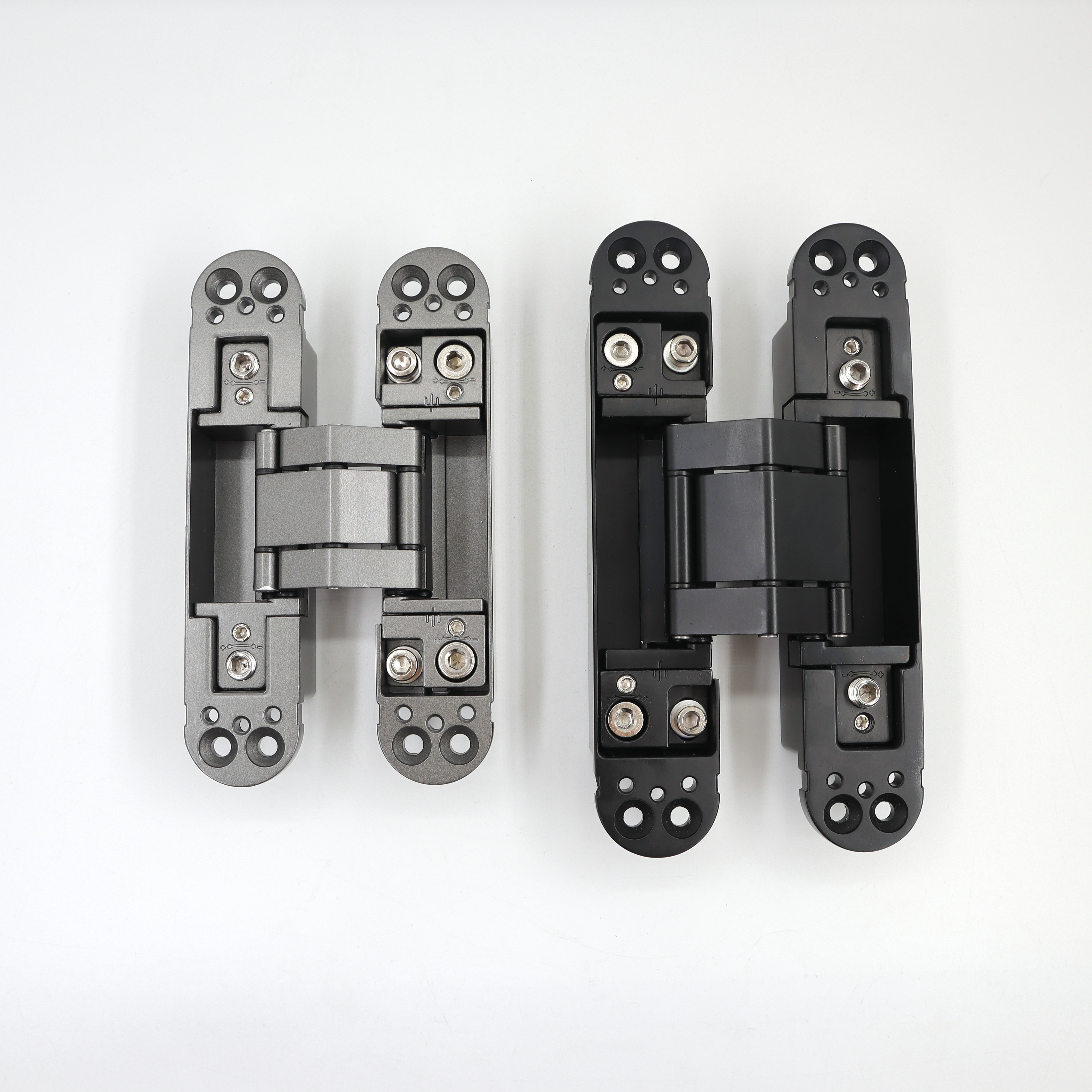 Metal Security Adjustable Folding Hidden Door Hinge Hardware 3D Adjustable Concealed Hinge