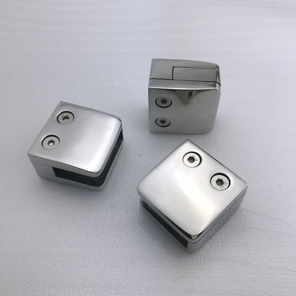 Stainless Steel Wall Mounted Glass Clamp for 8-14mm Glass Handrail and Balustrade