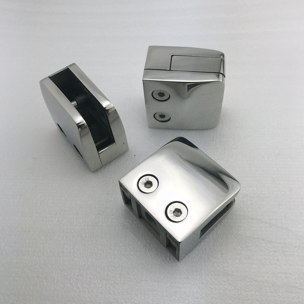 Stainless Steel Wall Mounted Glass Clamp for 8-14mm Glass Handrail and Balustrade