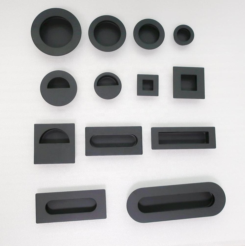 Matte Black stainless steel furniture cabinet drawer pulls