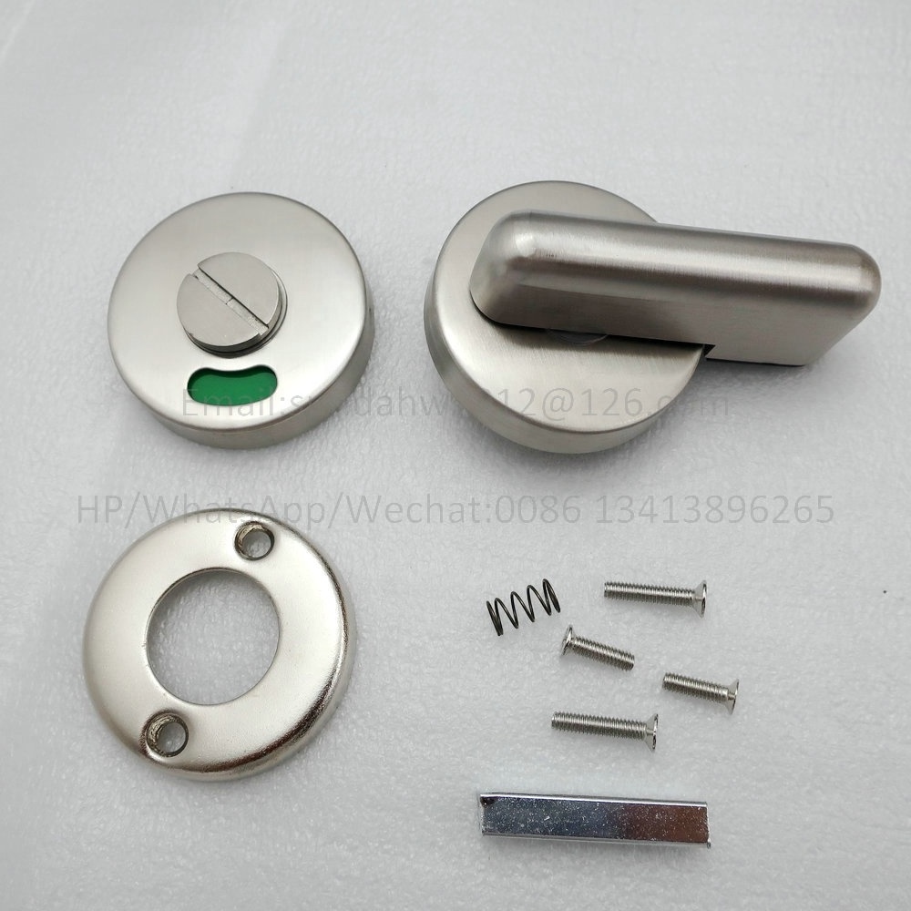 Stainless Steel 304 Washroom Toilet Partition Door Indicator Bolt Lock