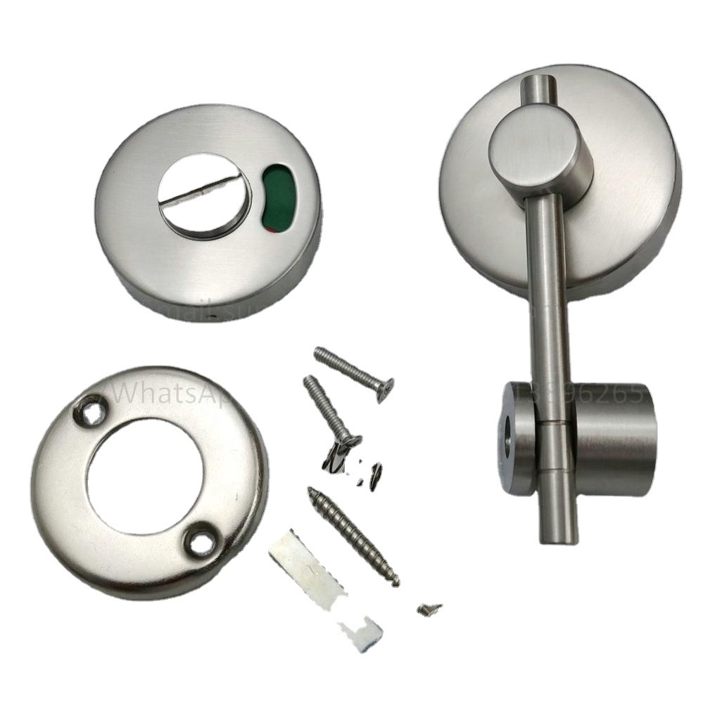 Stainless Steel 304 Washroom Toilet Partition Door Indicator Bolt Lock