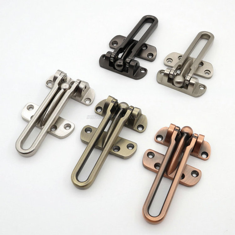 Zinc Alloy Anti-theft Clasp for Hotel Safety Door Hardware Security Chain Door Guard