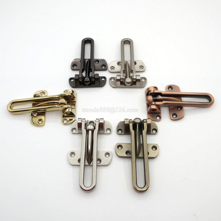 Zinc Alloy Anti-theft Clasp for Hotel Safety Door Hardware Security Chain Door Guard