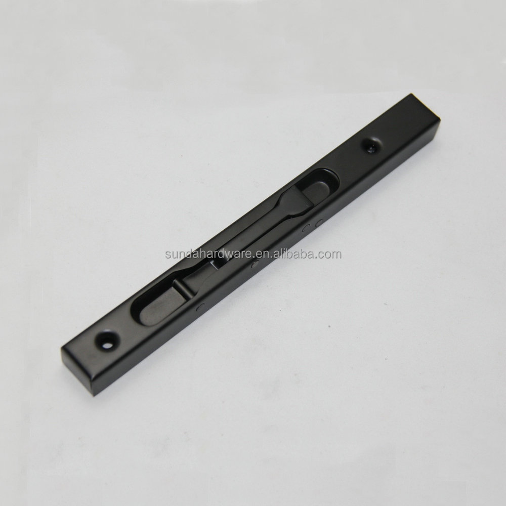 Stainless Steel Doorl Box Drop Bolt Lock with Matte Black Finish