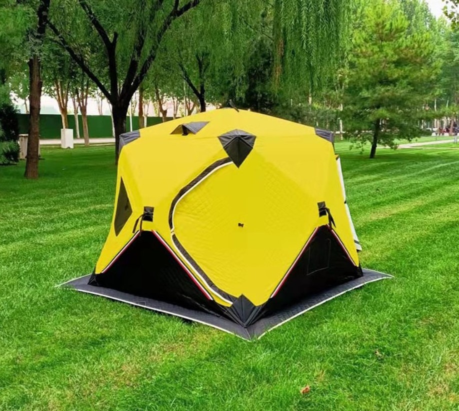 Outdoor Camping Insulated Winter Ice Fishing Fish Tent For Winter Fishing Cube Bivvy Waterproof Big Truck Pickup Ice Fish Tent