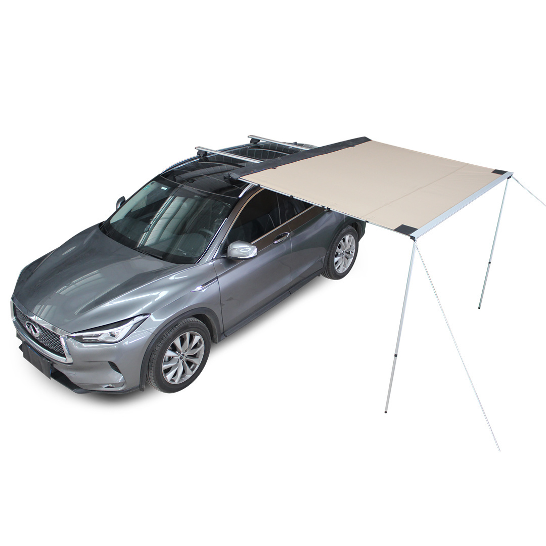 Outdoor car side sunshade canopy side tent car sun protection vehicle side roof awning with waterproof fabric