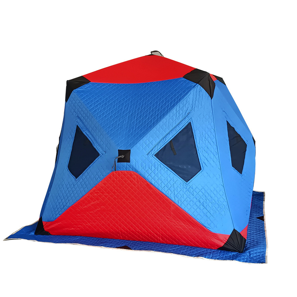 Outdoor Camping Insulated Winter Ice Fishing Fish Tent For Winter Fishing Cube Bivvy Waterproof Big Truck Pickup Ice Fish Tent