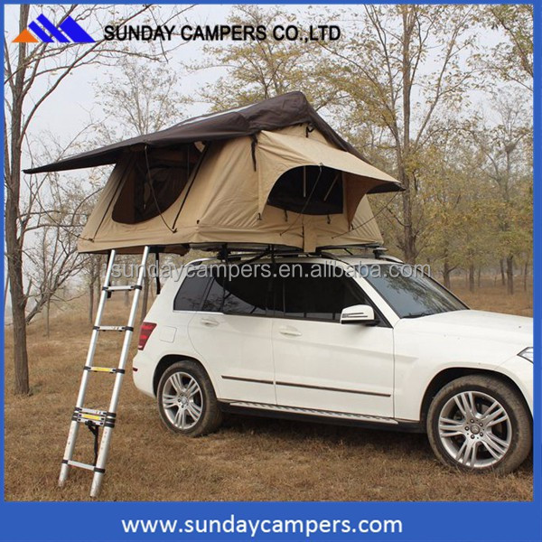 Autocamp roof tent aluminum folding bed tents camping car roof tent with mosquito net doors