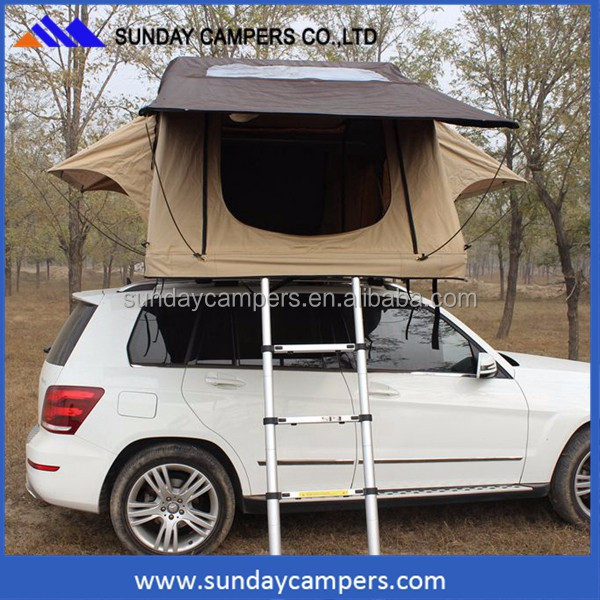 Autocamp roof tent aluminum folding bed tents camping car roof tent with mosquito net doors